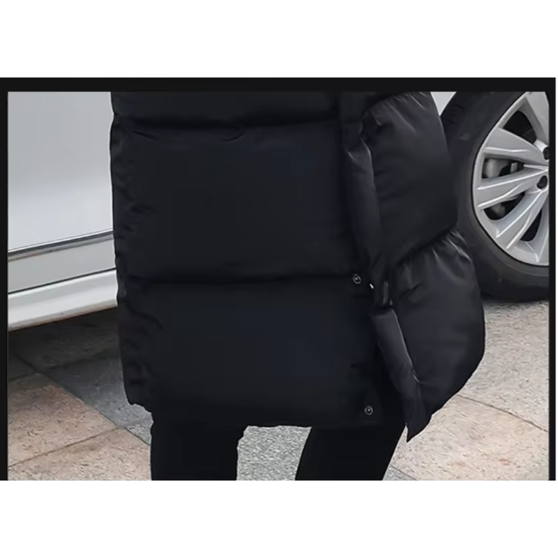 Nordlig - Langer Wintermantel Herren Warm Gefüttert Winddicht Mit Kapuze