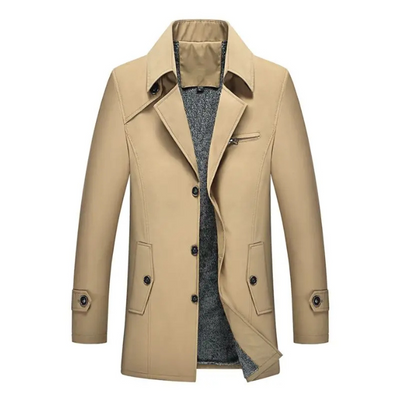 Landkam - Mantel Jacke Herren – Wasserabweisender Outdoor-Mantel mit Stehkragen