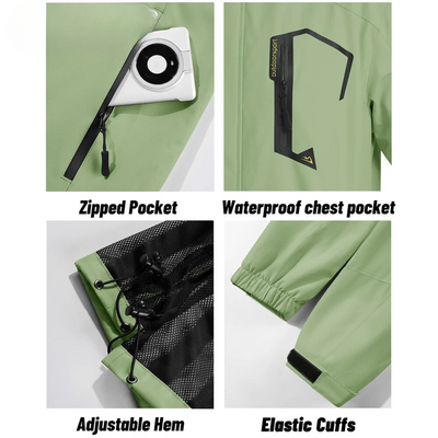 Arkturo - Wasserdichter Wintermantel Männer – Thermo Fleece, Winddicht, Outdoor