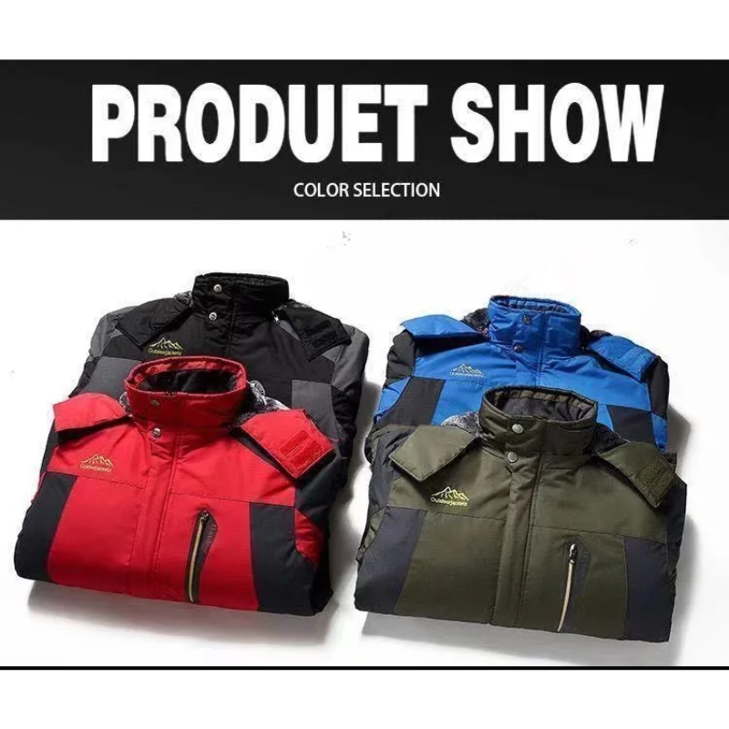 Brisker - Wasserdichter Wintermantel Männer – Fleece Gefüttert, Winddicht, Outdoor