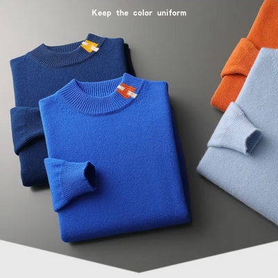 Kusluxx - Wollpullover Herren – Bequemer Pullover mit stylischem Akzent