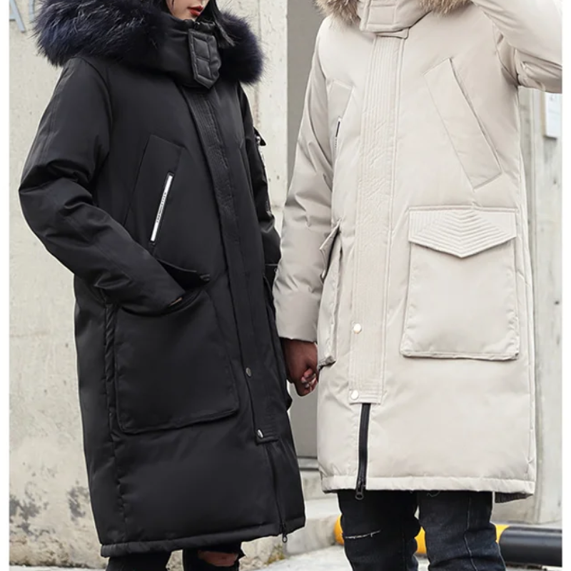 Nachtal - Parka Winterjacke Herren – Lang, Winddicht, Warm Gefüttert