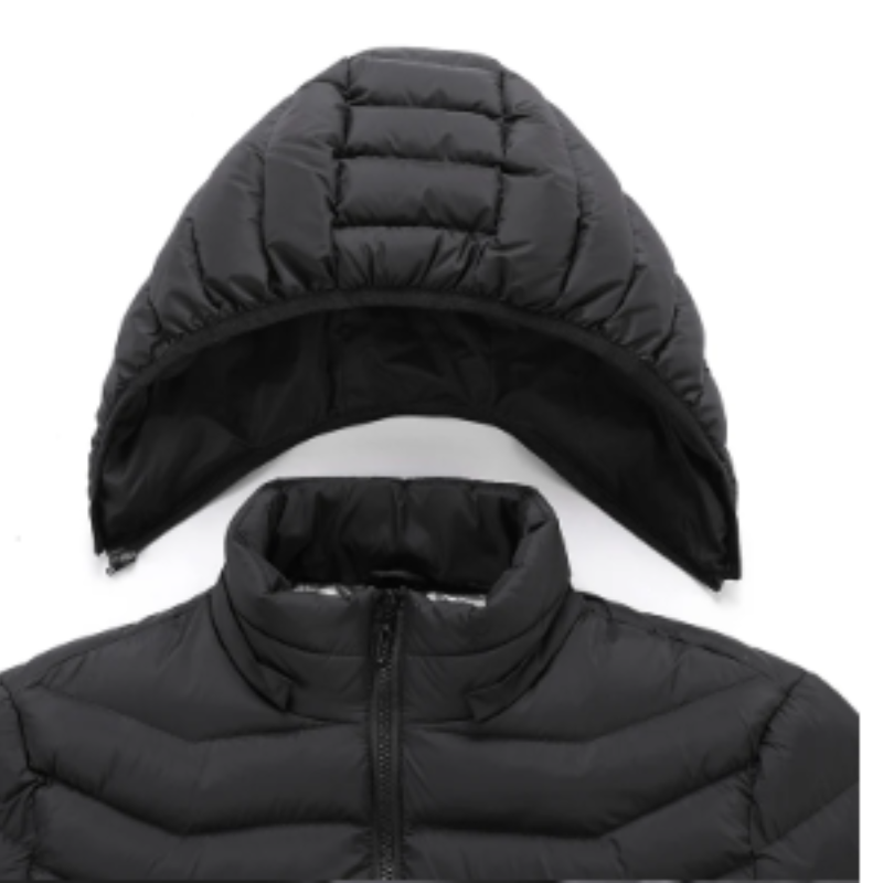 Grafton - Gewattierte Jacke Herren mit Kapuze und Reißverschluss für kalte Tage