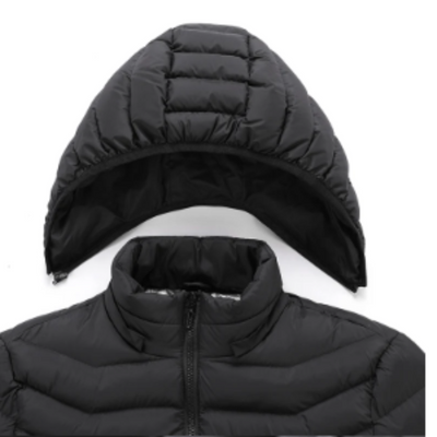 Grafton - Gewattierte Jacke Herren mit Kapuze und Reißverschluss für kalte Tage