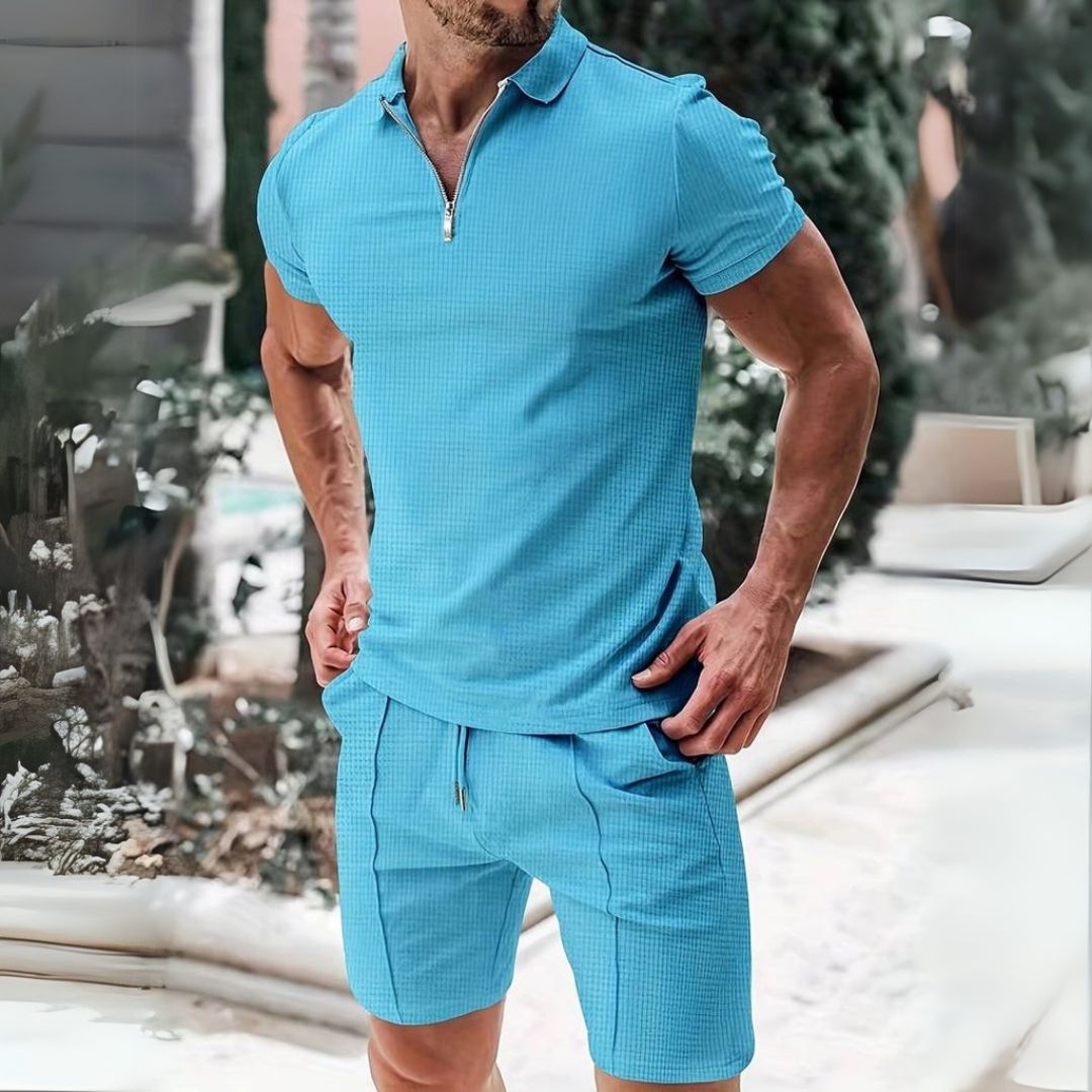 Persephone | Herren Zweiteiler Sommer Set Muskel Shirt mit Shorts