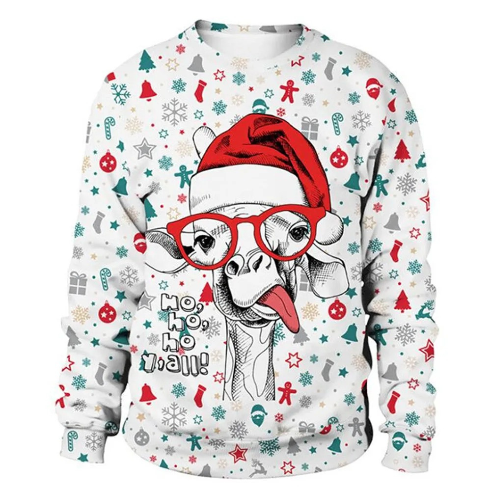 Frohmix - Festlicher Weihnachtspullover mit Anzug-Design – Perfekt für Partys