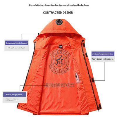 Gletsyr - Wasserdichter Wintermantel Männer – 3-in-1 Funktion, Winddicht, Outdoor