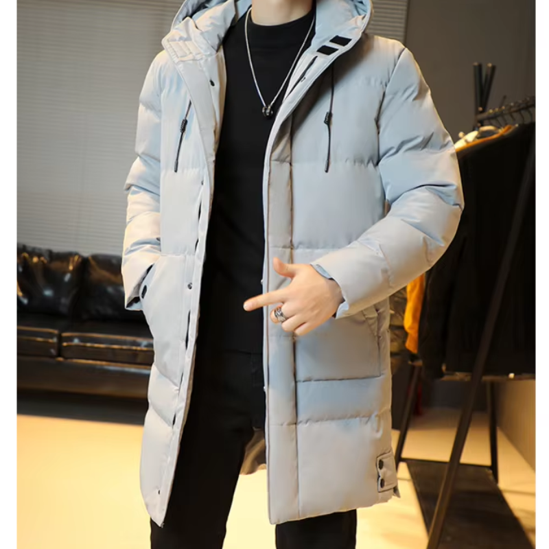 Warmgut - Pufferjacke Herren mit Kapuze und Reißverschlusstaschen für kalte Tage