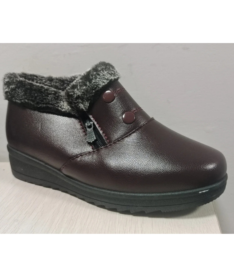 Klimora - Damen Winterstiefel mit Reißverschluss und weichem Innenfutter