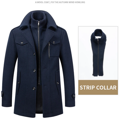 Ardwinz - Mantel Jacke Herren Stilvoller Wintermantel Lang Slim Fit