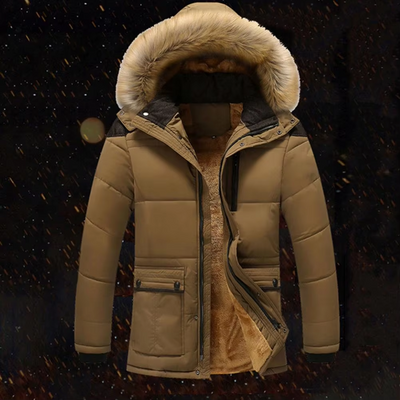 Daunsol - Pufferjacke Herren Winddicht Winterjacke Mit Kapuze Gefüttert