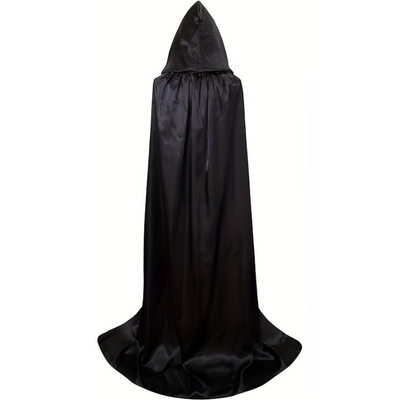 Unisex Halloween-Umhang mit Kapuze | Lang