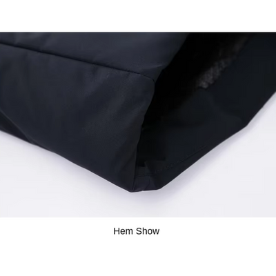 Schneon - Langer Wintermantel Herren Daunenmantel Warm Gefüttert Winddicht