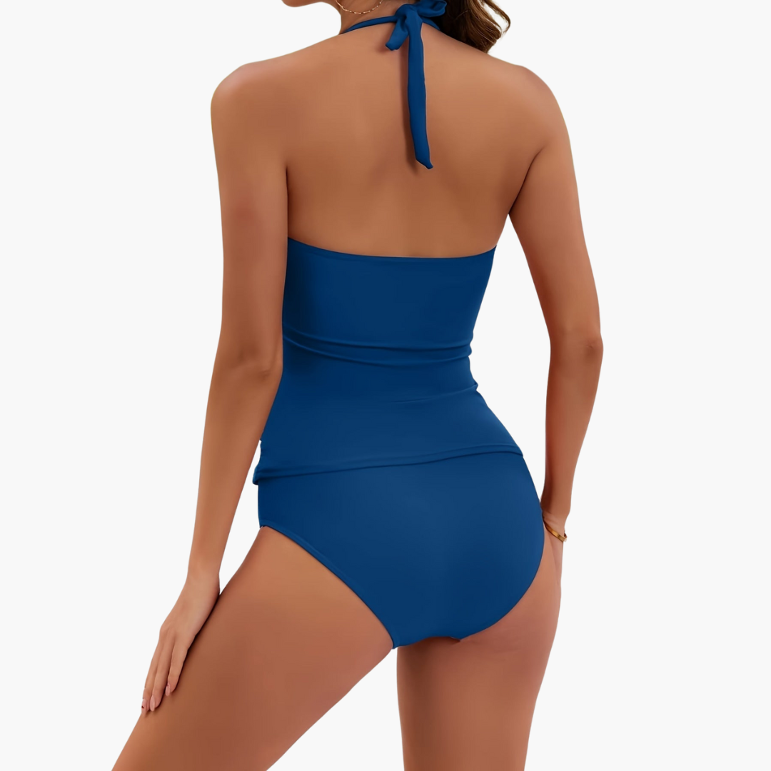 Zweiteiliges Tankini-Set – für Damen mit verstellbaren Trägern