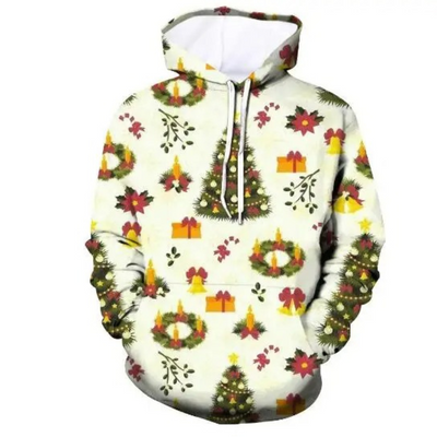 Glitzro - Weihnachtspullover für Damen, Strickpullover mit lustigem Rentier-Design