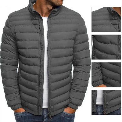 Frostek - Pufferjacke Herren Mit Kapuze Dick Gefüttert Winterjacke