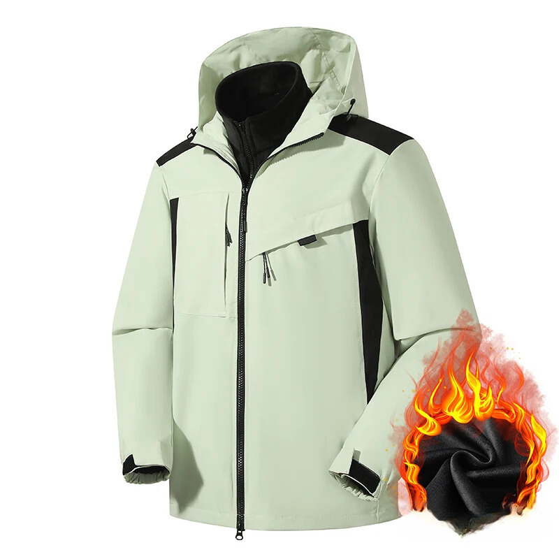 Klimate - Wasserdichter Wintermantel Männer – 3-in-1 Funktion, Winddicht, Outdoor