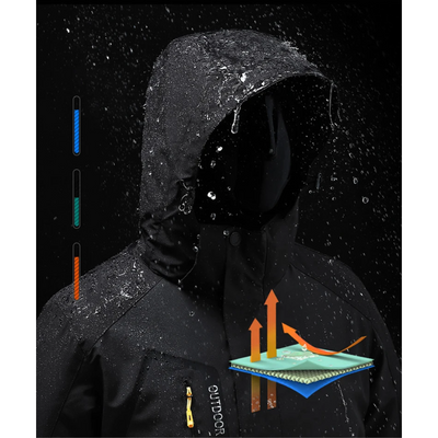 Hiverno - Wasserdichter Wintermantel Männer – Winddicht, Leicht, Outdoorjacke