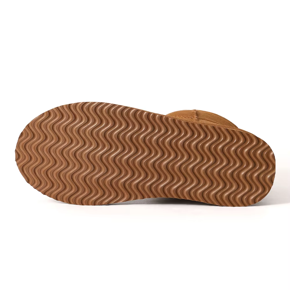 Zeviona - Damen Winterstiefel mit Fellfutter und rutschfester Gummisohle