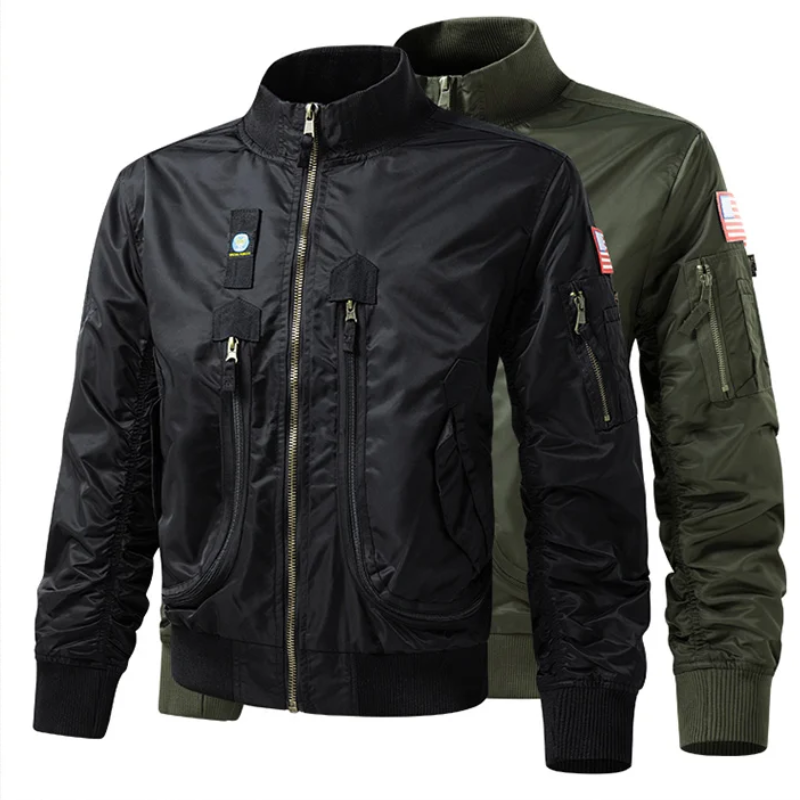 Waldmor - Wintermantel Männer mit mehreren Taschen, Winddichte Outdoor-Jacke