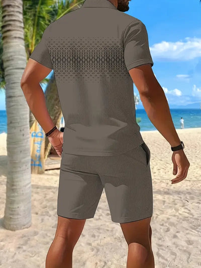 Zackary – Sommer Liches kurzärmliges Zweiteiler Set