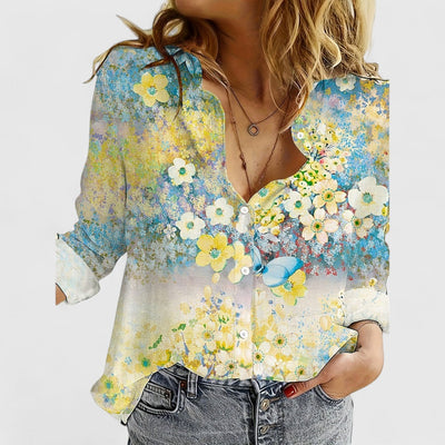 Fiona | Bluse mit Blütenprint