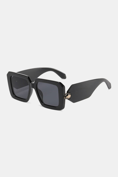 Modische Square-Sonnenbrille mit Polycarbonatgestell