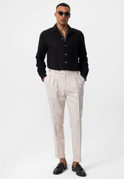 ANTIOCH | Gestricktes Hemd – Schwarz