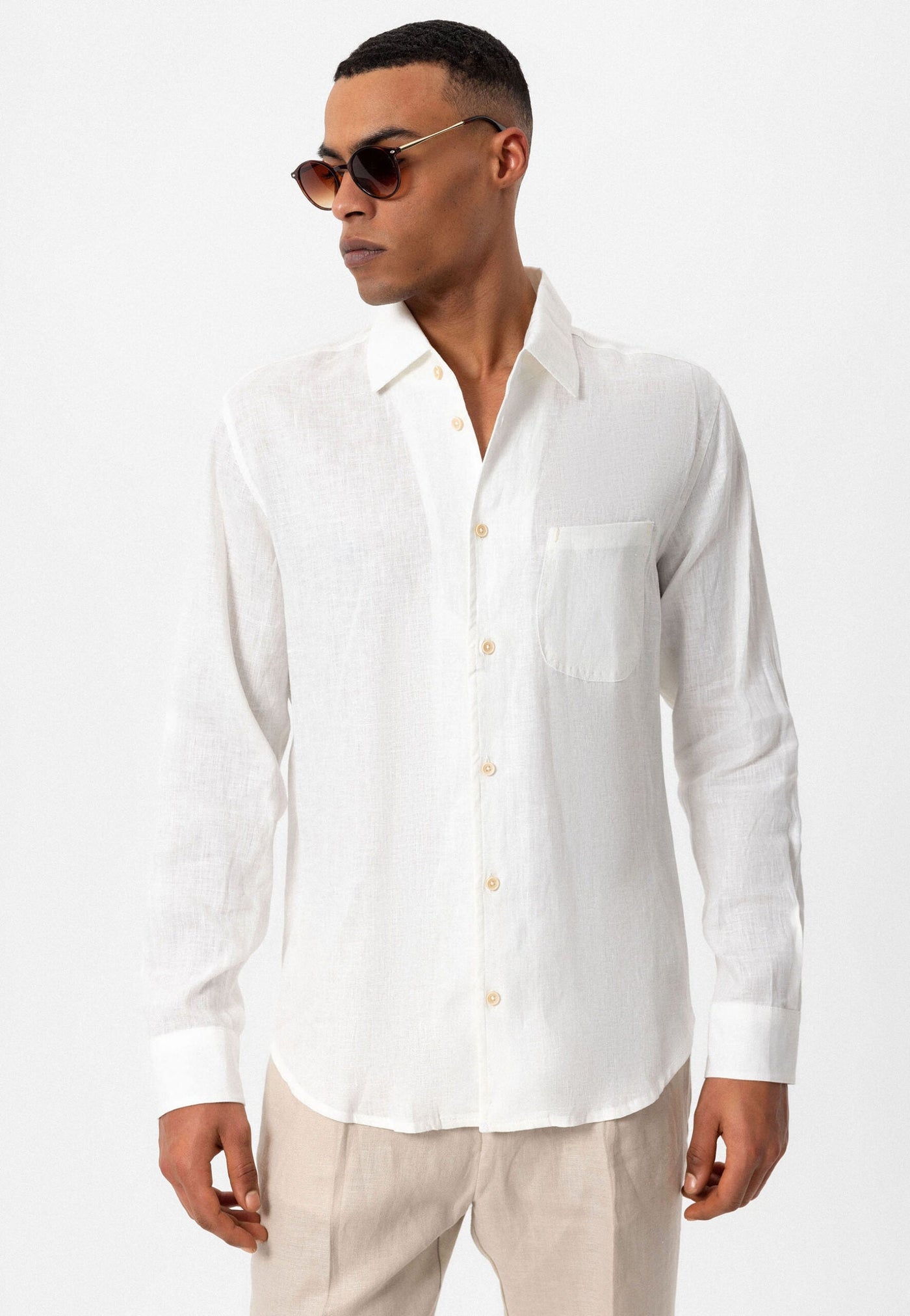 ANTIOCH | 100% Leinen Hemd – Ecru