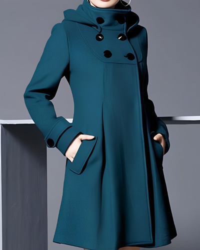 Langjacke mit Knöpfen vorne für Damen