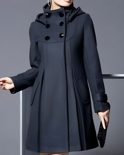 Langjacke mit Knöpfen vorne für Damen