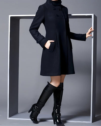 Langjacke mit Knöpfen vorne für Damen