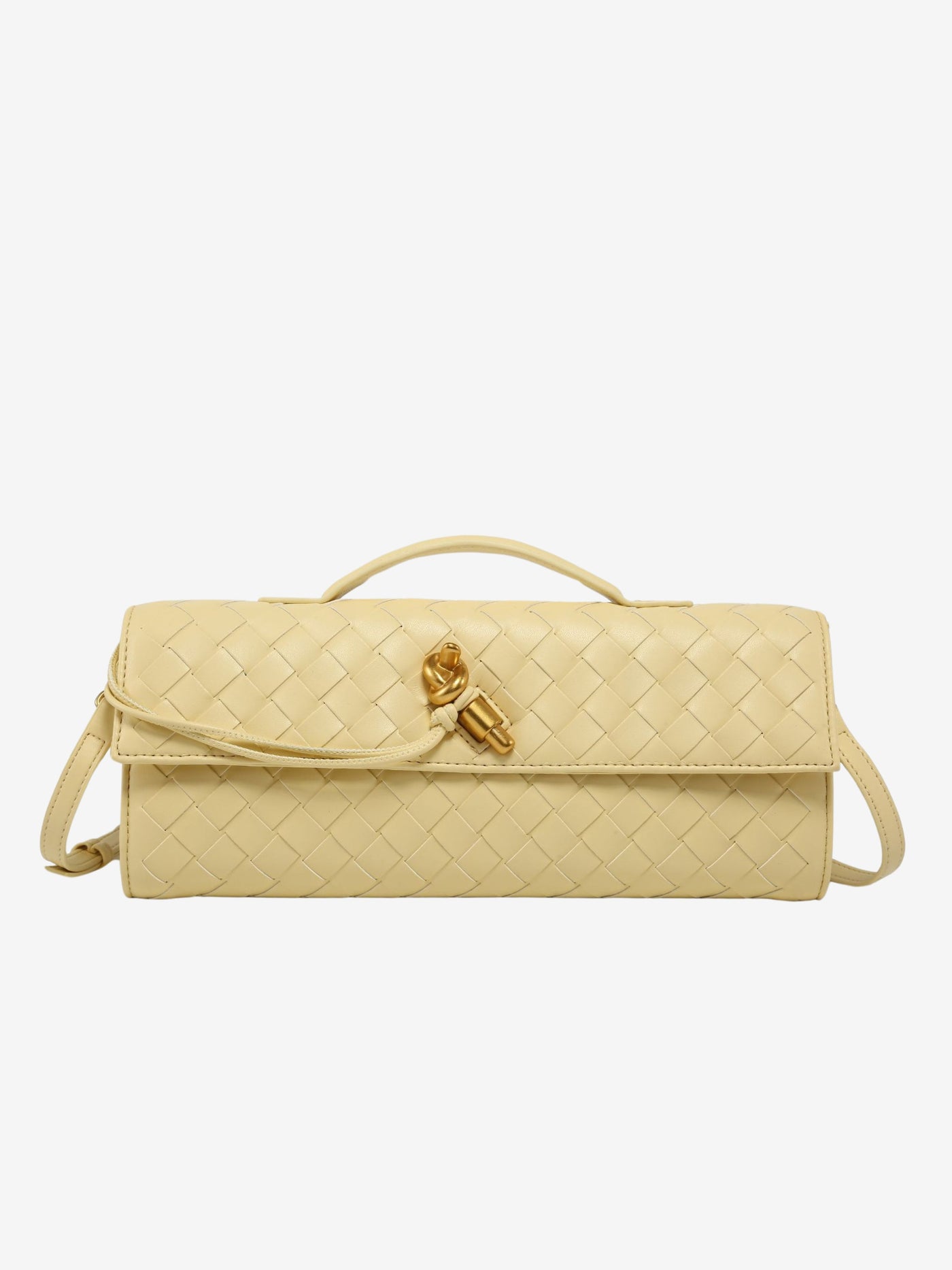 Camila Luxe Slim Clutch Aus Veganem Leder Mit Abnehmbarem Schultergurt, Elegante Handtasche