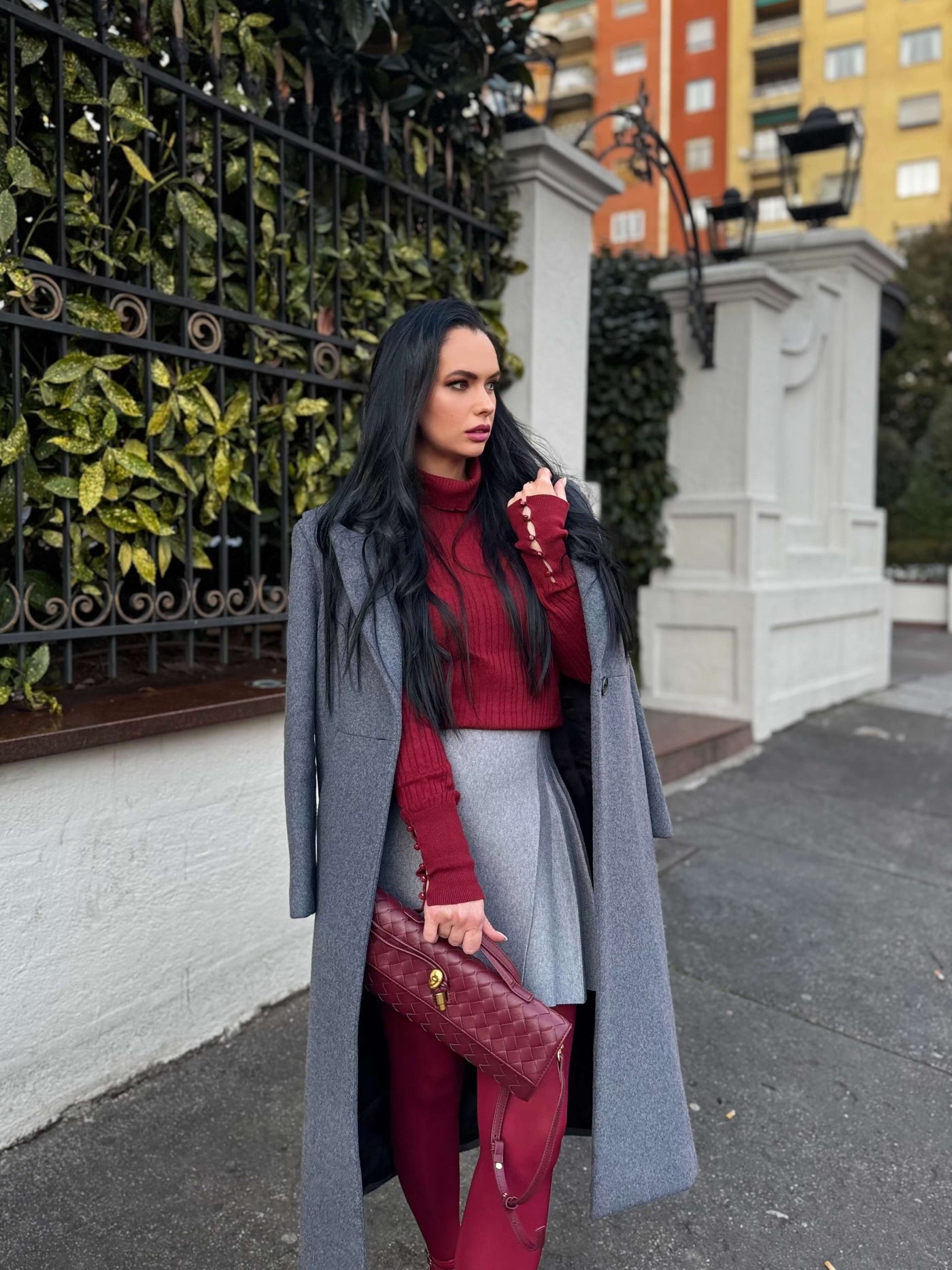 Camila Luxe Slim Clutch Aus Veganem Leder Mit Abnehmbarem Schultergurt, Elegante Handtasche