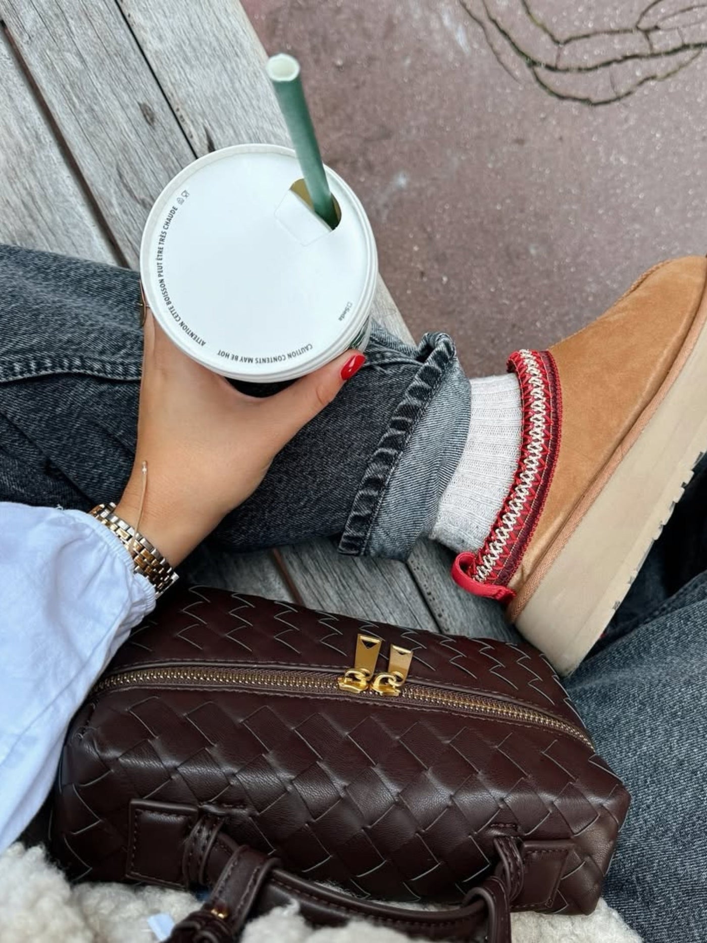 Die Aria Geflochtene Tasche