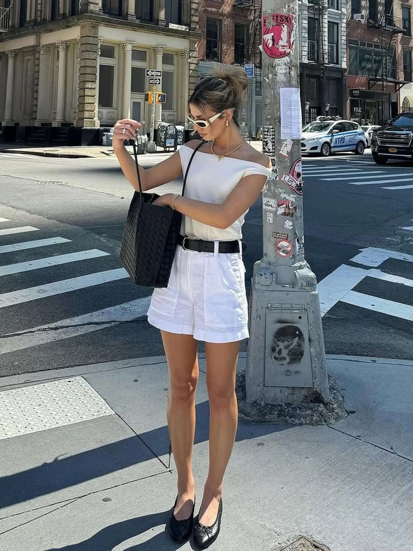 Lila Woven Everyday Tote Bag Aus Premium Veganleder Mit Passendem Kosmetiktäschchen