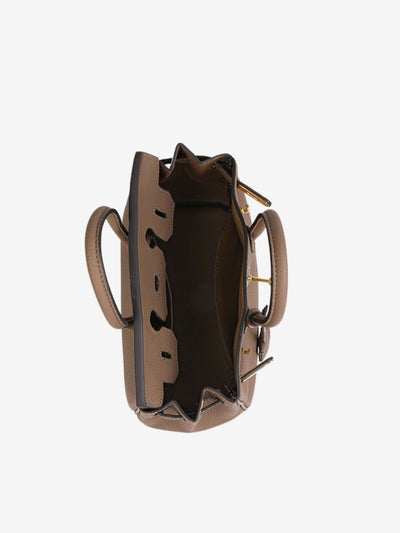 Colette Strukturierte Petite Lock Tasche Aus Premium Veganleder Mit Abnehmbarem Schulterriemen