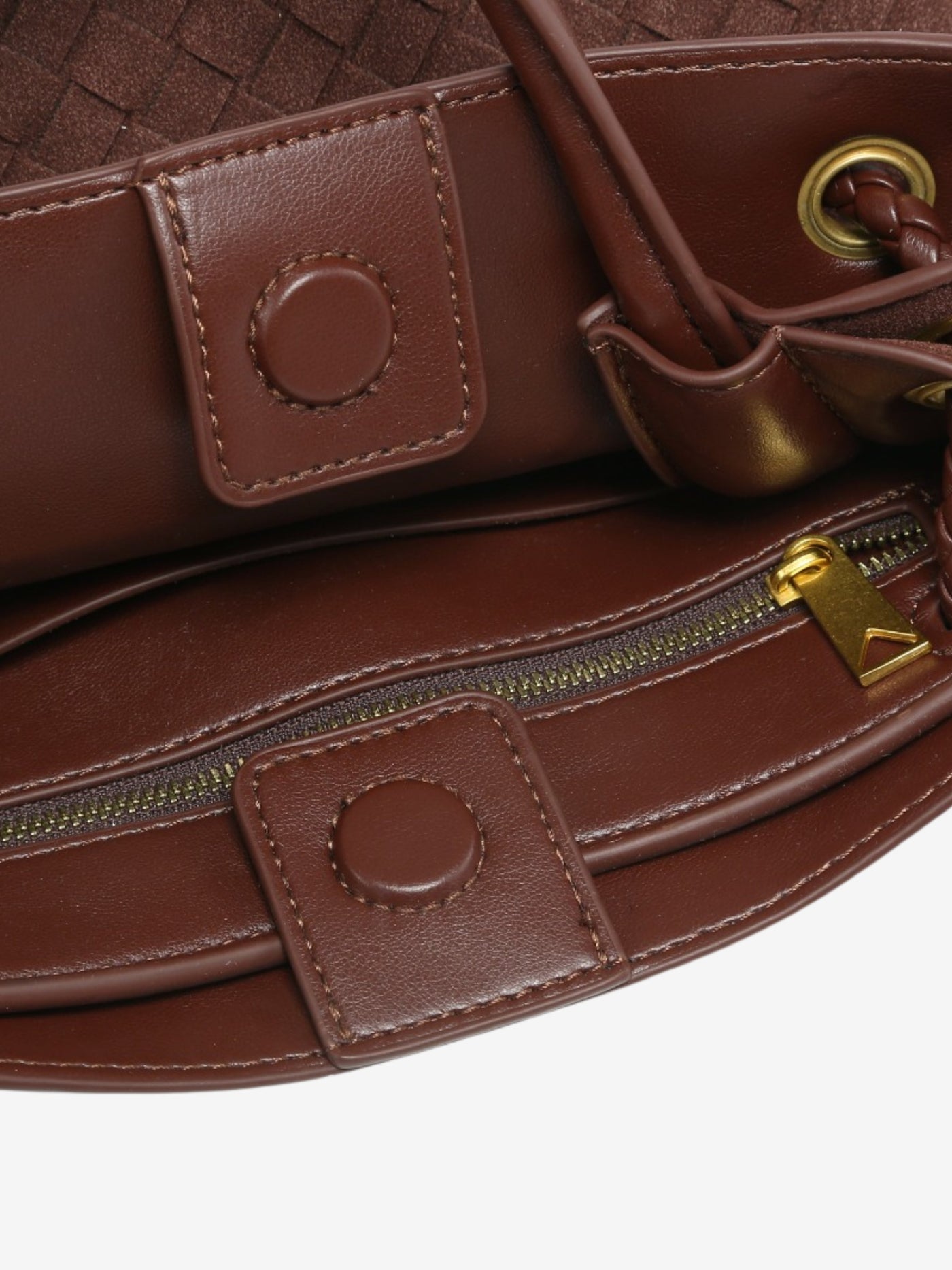 Malia | Kompakte Texturierte Woven Crossbody Tasche Aus Veganem Wildleder