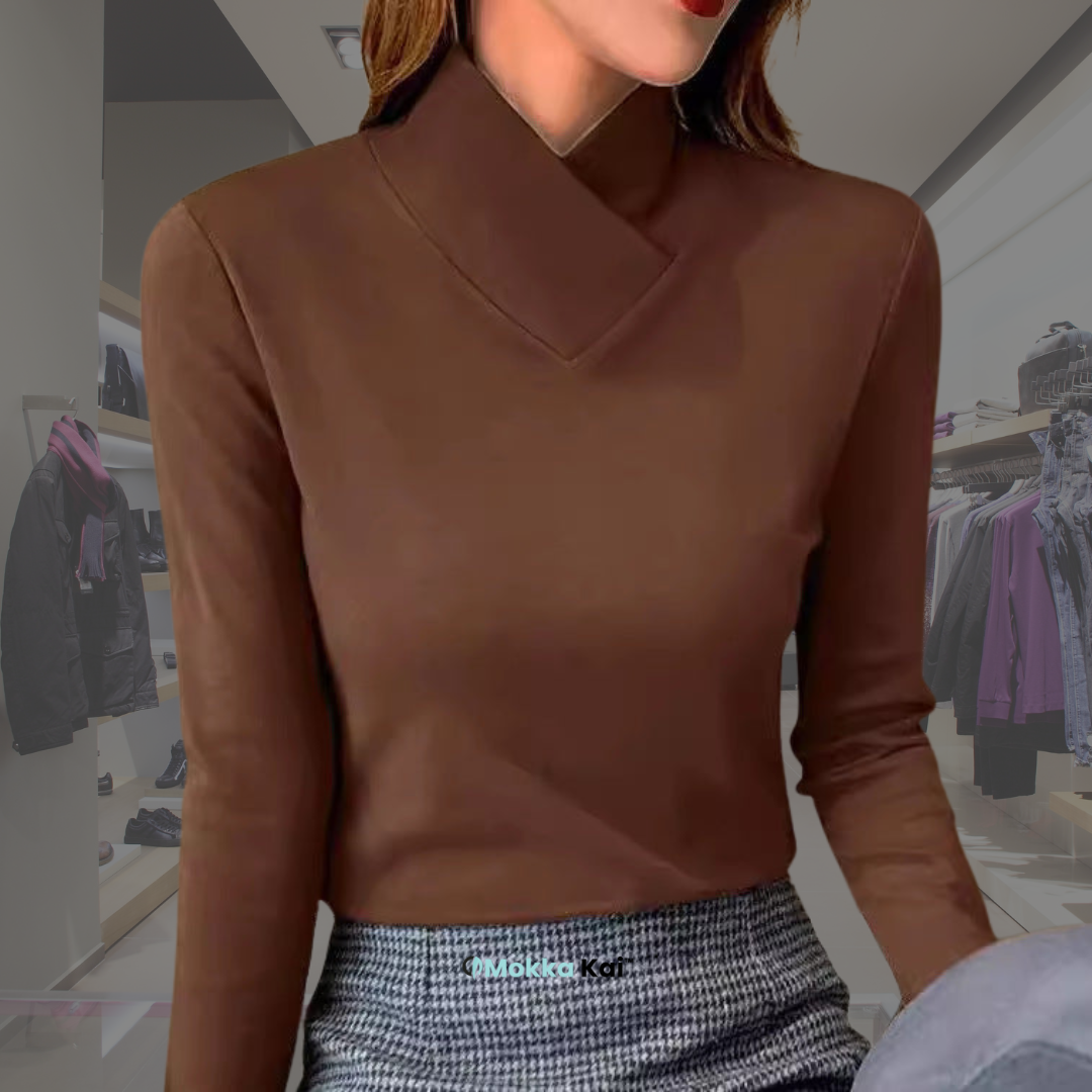 Marlene – Oberteil mit überkreuztem Kragen