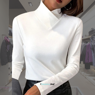 Marlene – Oberteil mit überkreuztem Kragen