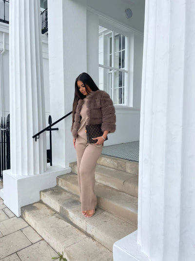 Amelie | Elegante Kunstfelljacke für Damen Winter