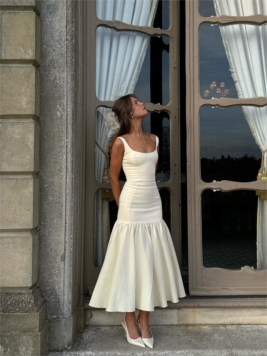 Evelyn | Elegantes Rüschen-Maxikleid für stilvolle Anlässe