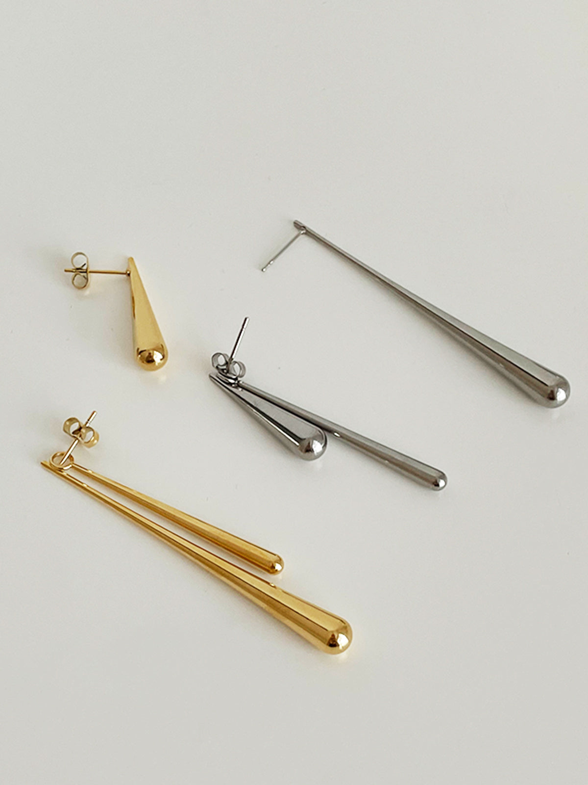 Jolene Goldene Tropf Ohrringe – Elegantes Design, Leichtes Titanium, Perfekt Für Jeden Anlass