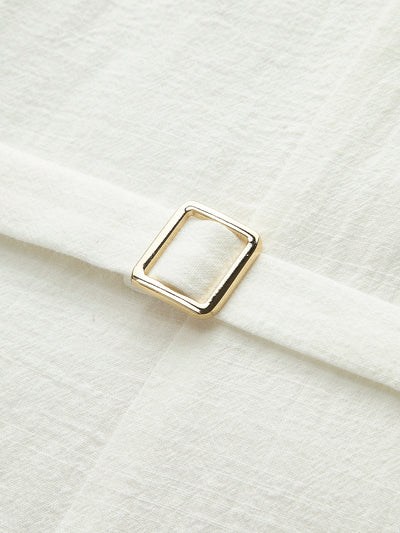 Schickes Ärmelloses Kleid mit Knopfdetails –  Emma