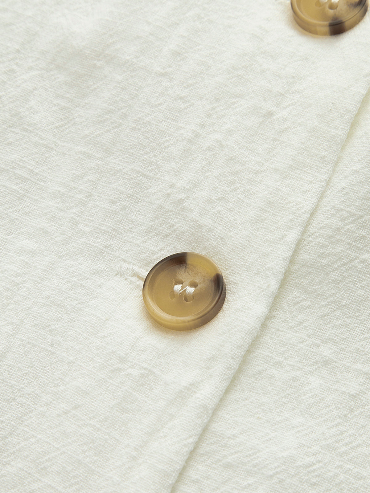 Schickes Ärmelloses Kleid mit Knopfdetails –  Emma