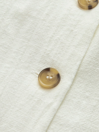 Schickes Ärmelloses Kleid mit Knopfdetails –  Emma