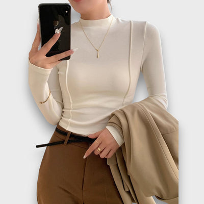 Audrine – Schmal geschnittener Longsleeve mit eleganter Linie