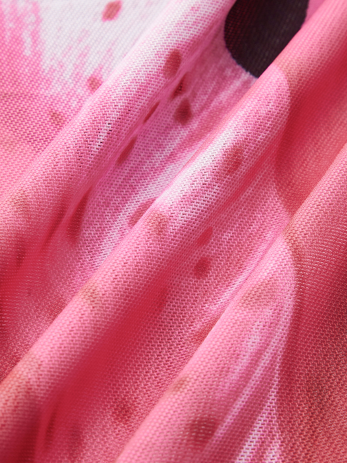 3-teiliges Blumen-Bikini-Set mit Mesh-Rock – Modische Bademode