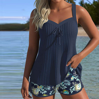 Elvia – Elegantes Tankini Set mit Blumen Drucken