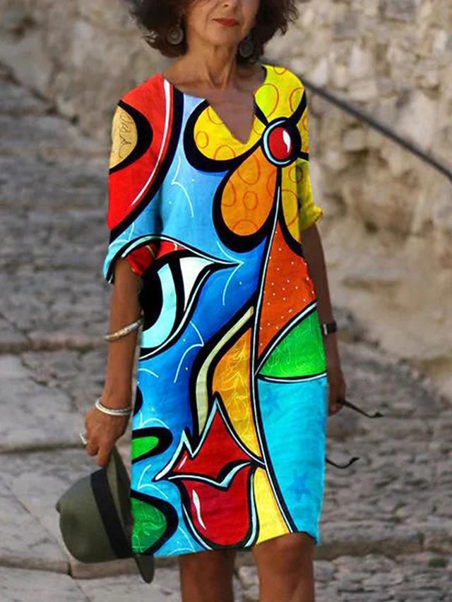 Elegantes A-Linien-Blumenkleid für Damen - Sarah